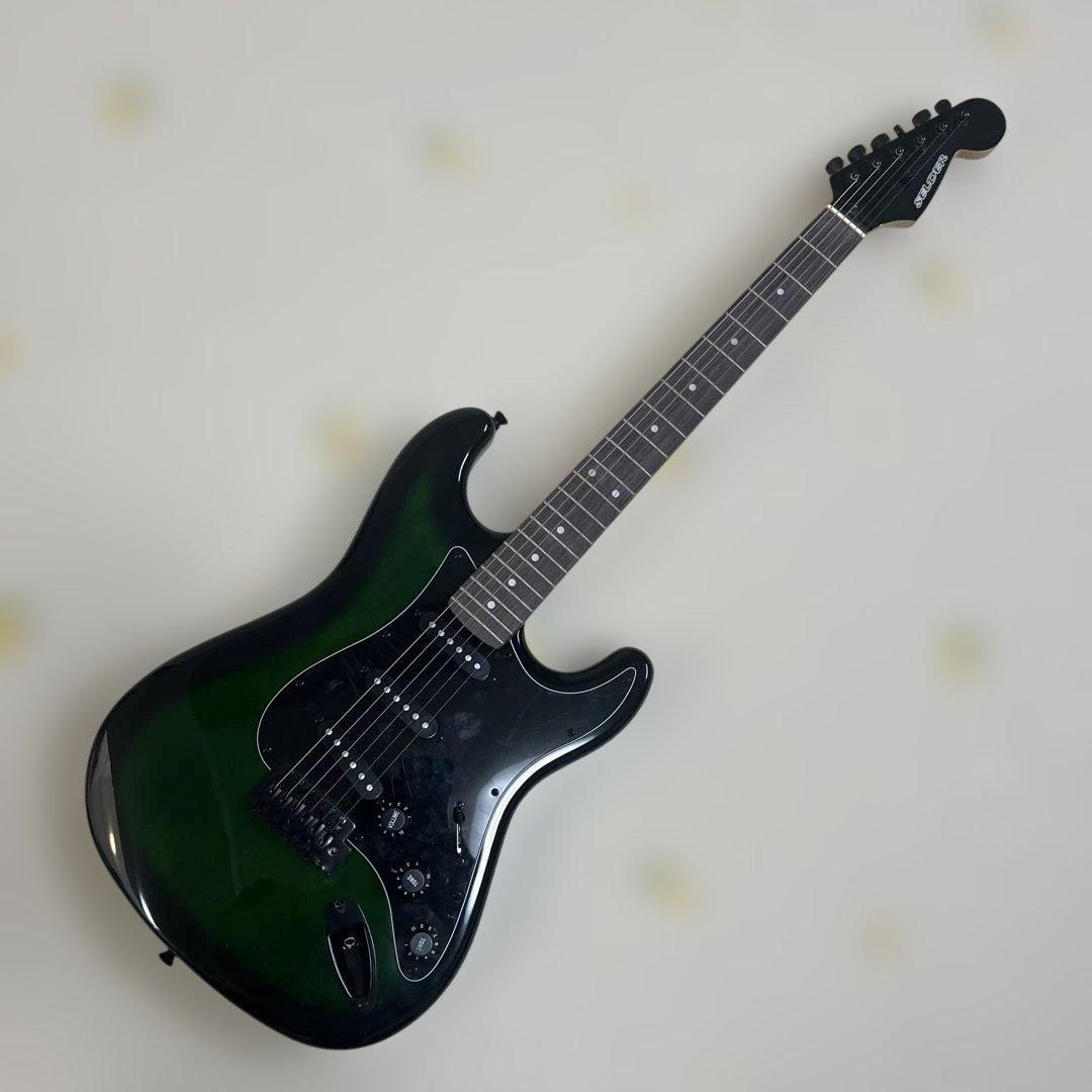 【美品】SELDER サンバースト エレキギター セルダー グリーン ストラト