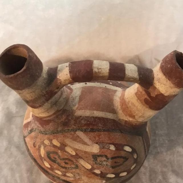 モチェ土器　アンデス土器　100～800年頃　ペルー　プレインカ　注口壺