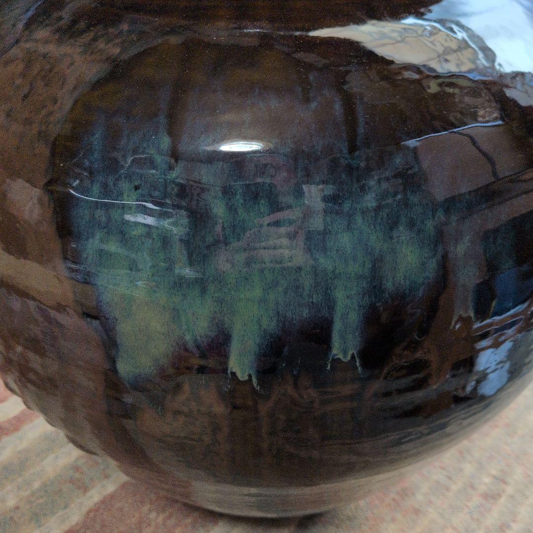 【小鹿田　らっきょう壺】隆