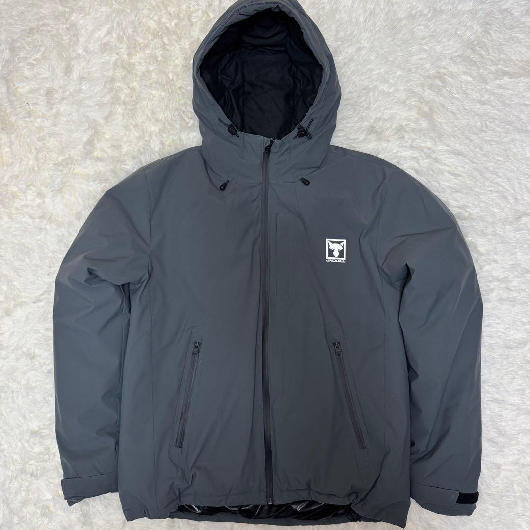 ▼JACKALL/ジャッカル▼中綿ジャケット▼グレー▼アウトドア▼Lサイズ