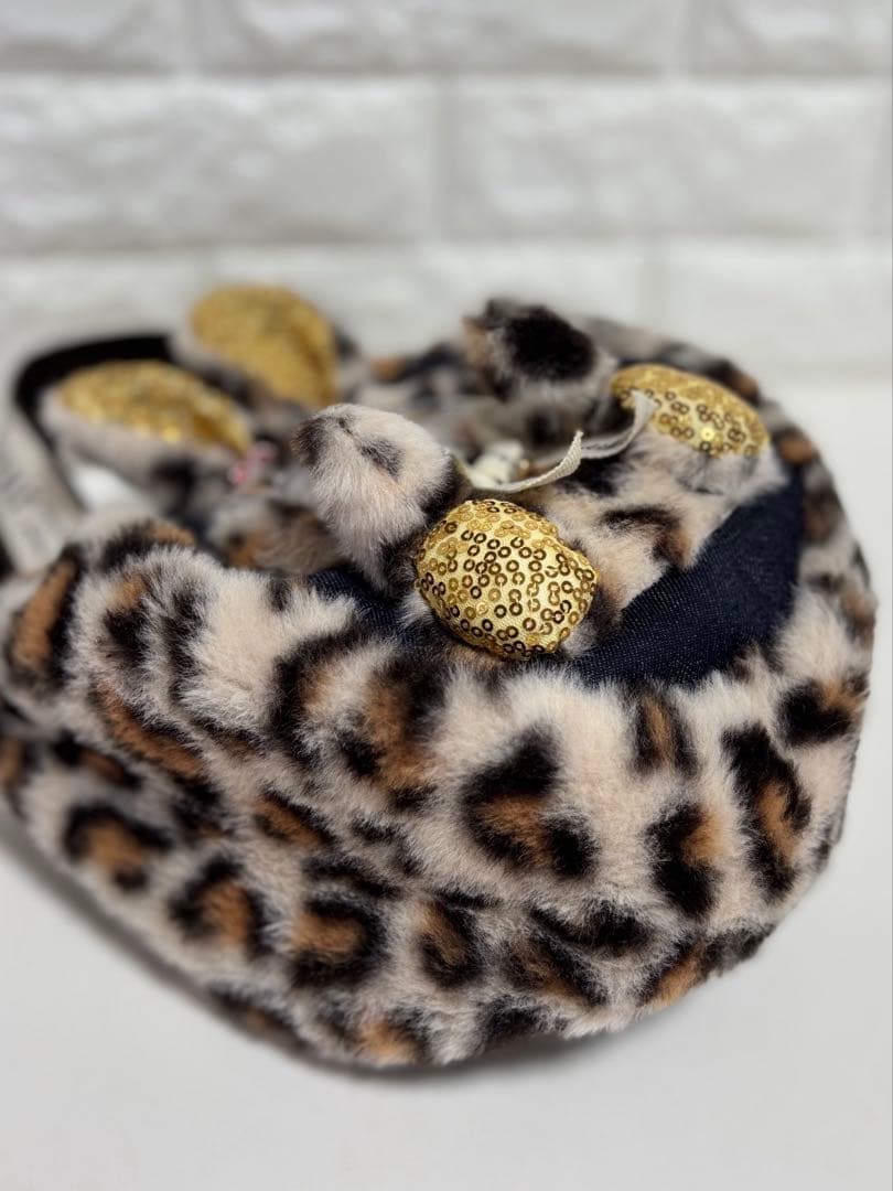 ゆ*ら様 コヤンイサムチョン　ハンドメイド　ファーミニバッグ　ヒョウ柄ベージュ