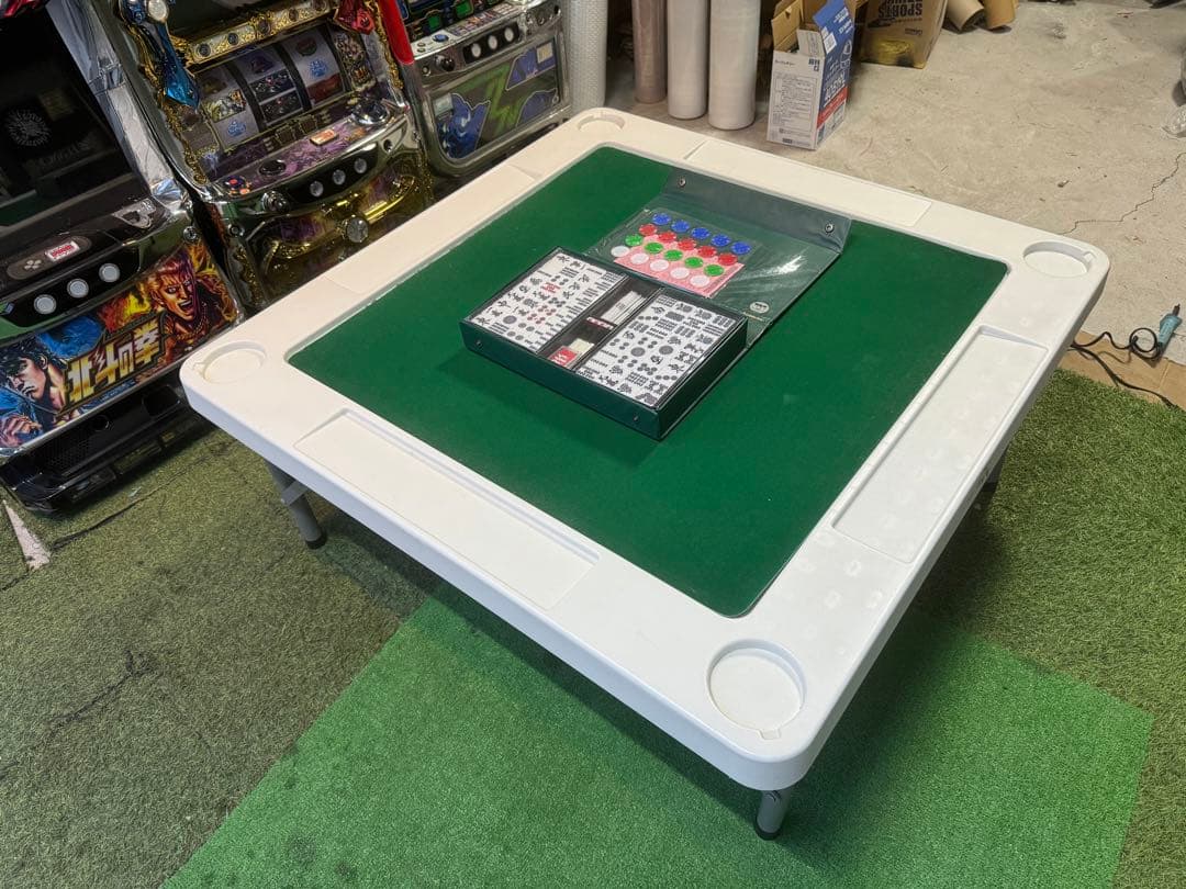 麻雀　折りたたみ式　雀卓　麻雀牌　セット