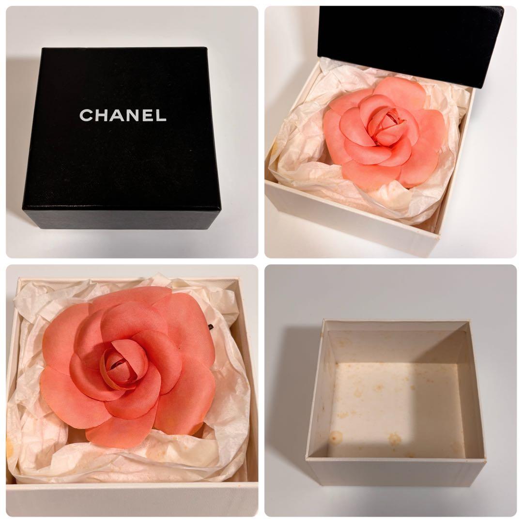 希少 シャネル カメリア ブローチ フラワー ロゴ コサージュ 花型