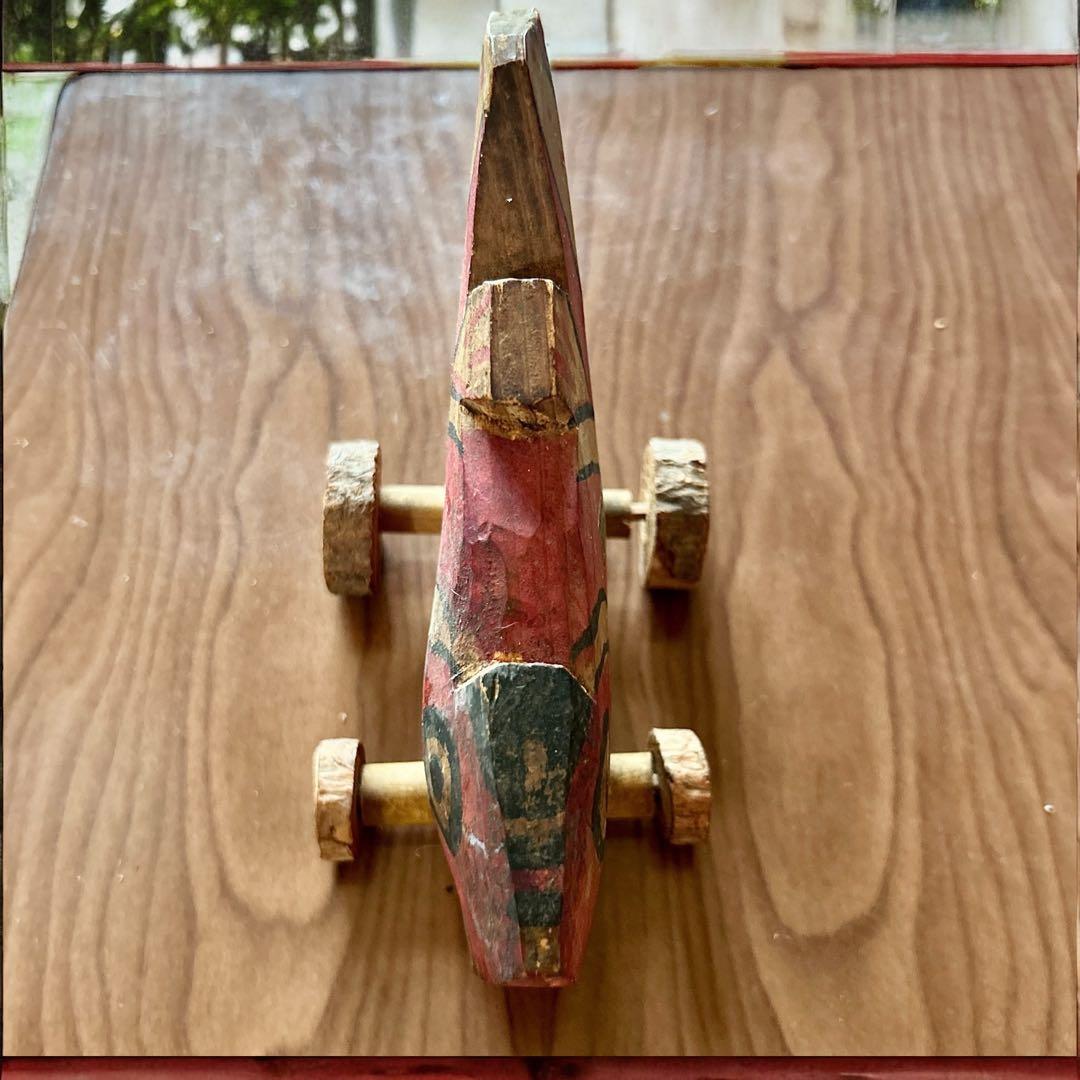 古玩 鹿児島県 郷土玩具 鹿児島神宮 鯛車（大） 全長15 ㌢ 民藝 縁起物