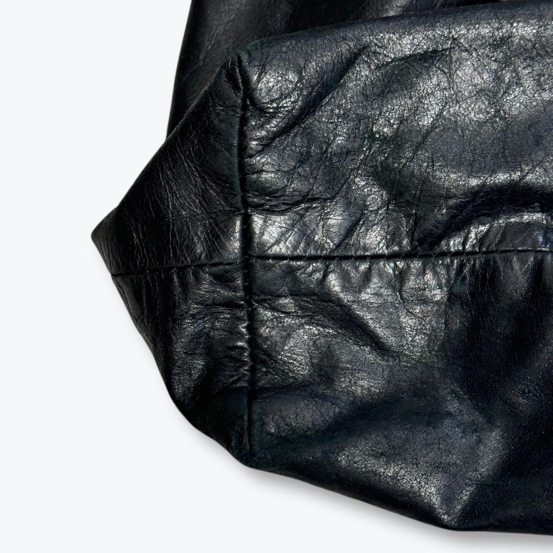 【希少】アンドゥムルメステール レザー ショルダーバッグ ブラック アーカイブ