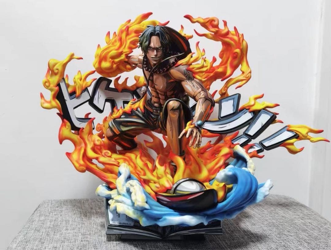 【新品】ワンピース エース 漫画風 フィギュア ガレージキット