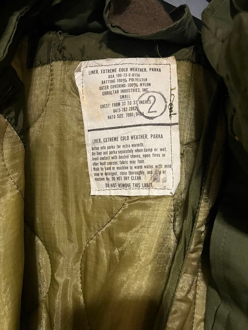 m-65 フィッシュテールパーカー　s デッドストック