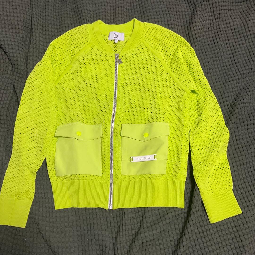 ANEW 蛍光イエローメッシュジャケット S