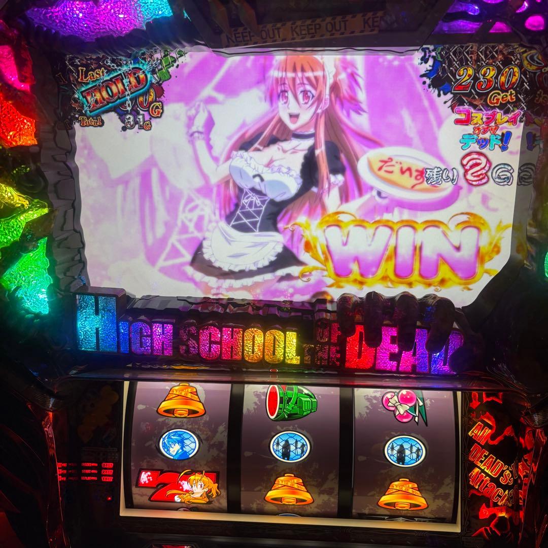 最終値下げ　パチスロ 実機　学園黙示録 ハイスクール・オブ・ザ・デッド/CC