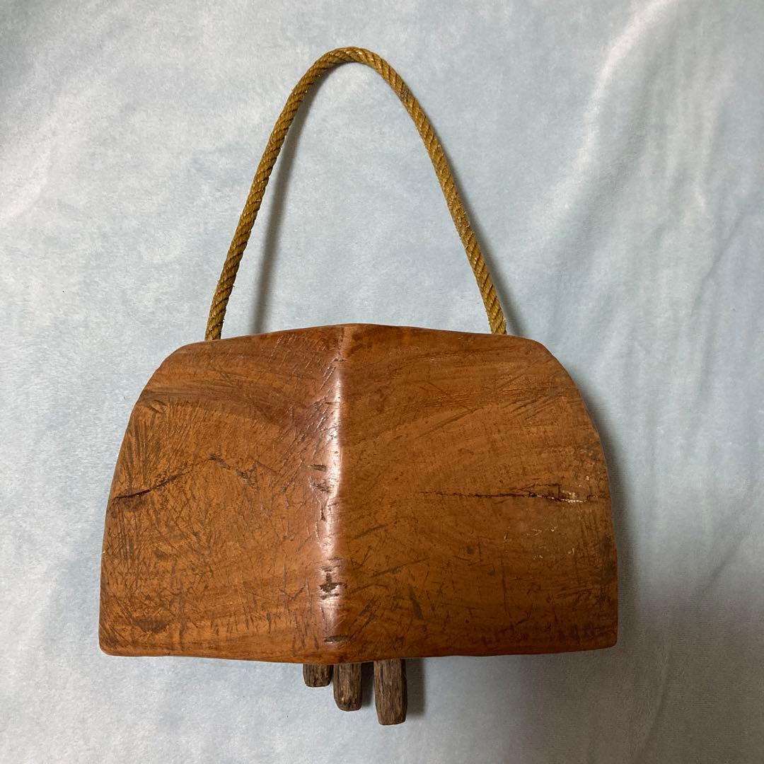 スイス木製カウベル　アンティーク　エスニック　ビンテージ　骨董