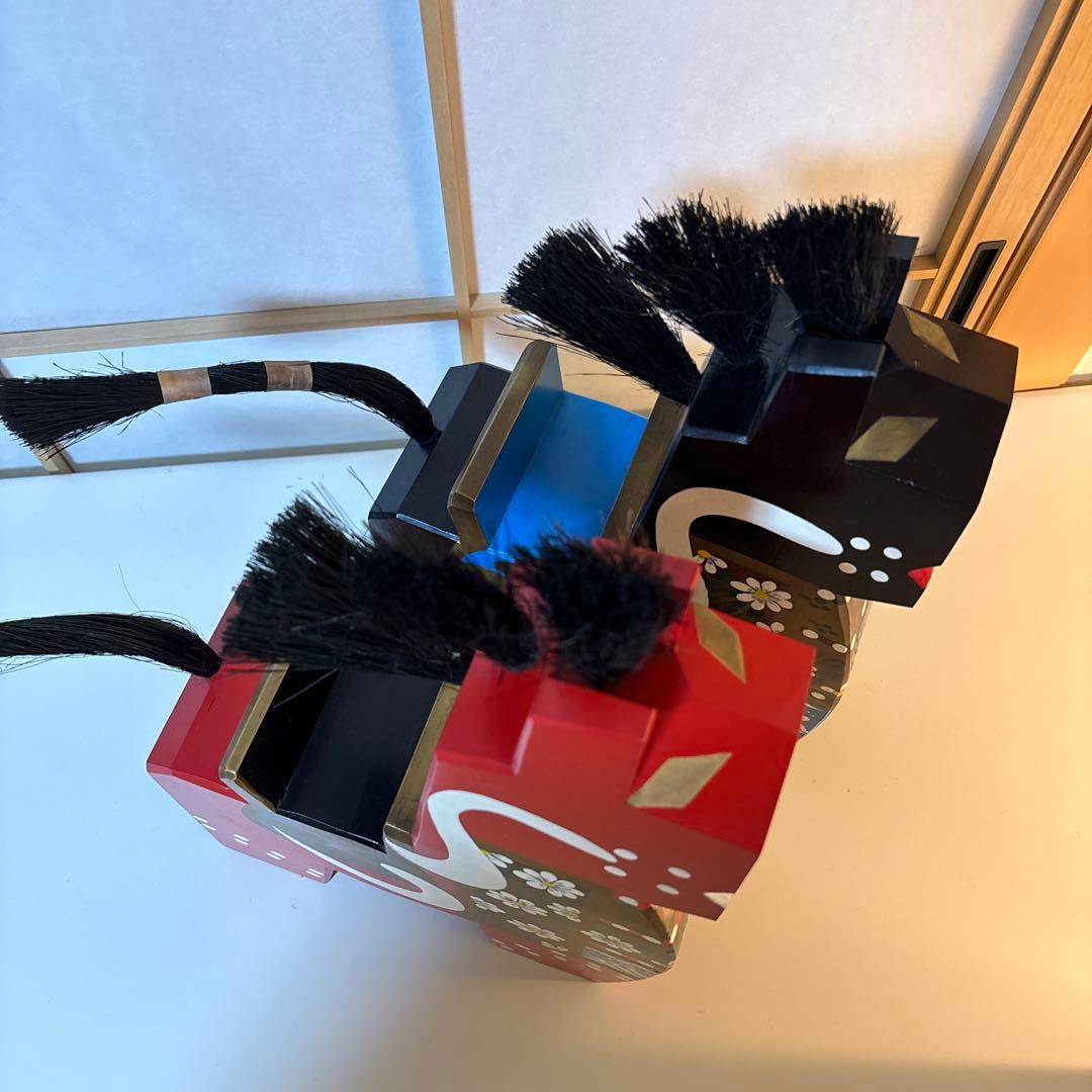 特大 大きい 八幡馬　高さ 33センチ 2個セット 赤 黒 希少 立派 高価