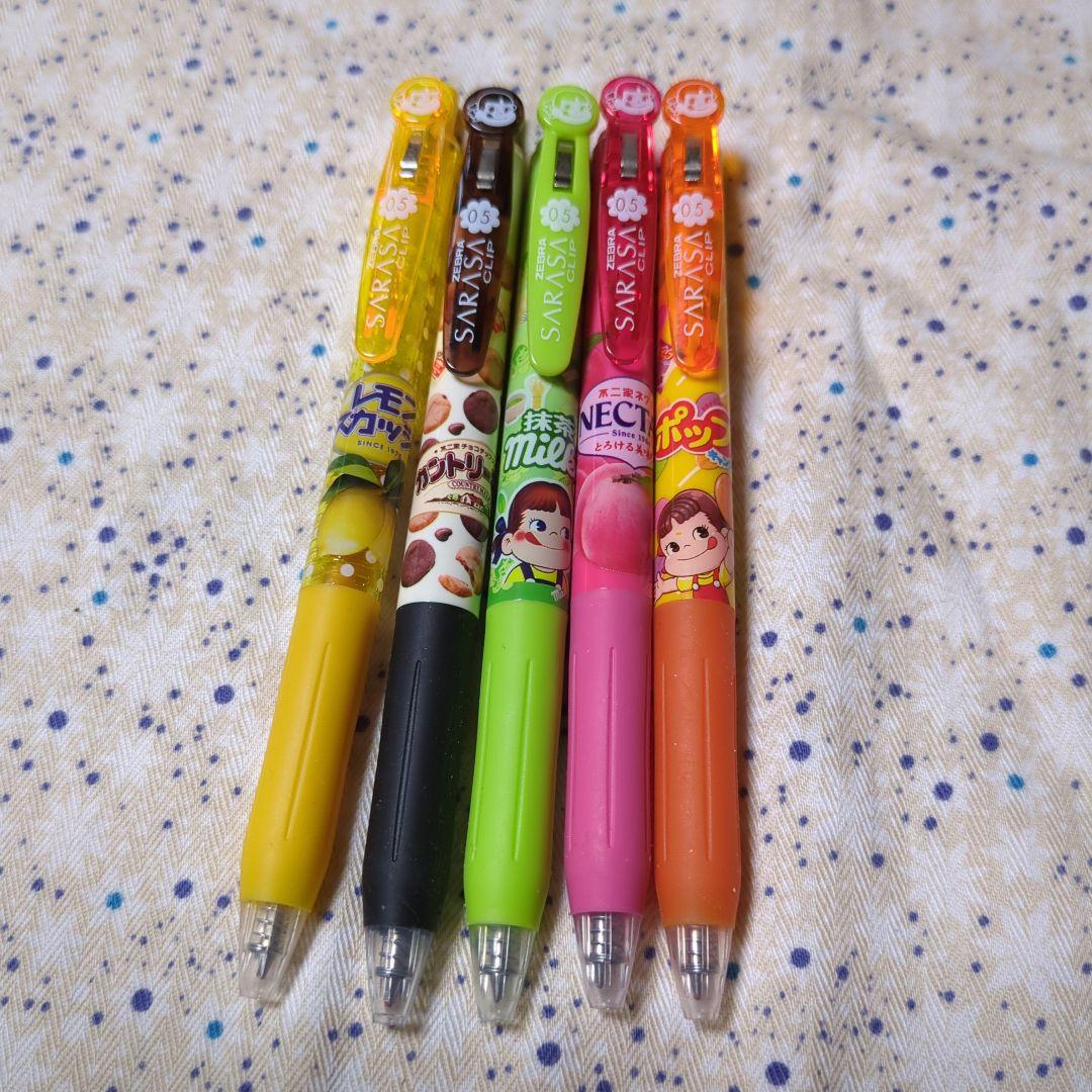 中古☆ZEBRA☆SARASA☆サラサクリップ☆不二家☆ペコちゃん☆筆記用具