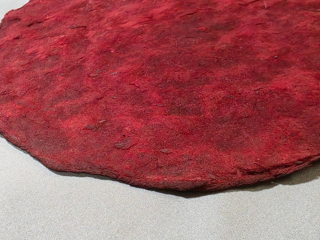 【赤字覚悟❗本物保証】臙脂綿（えんじわた）30cm超え大盤　戦前の日本画絵具染料