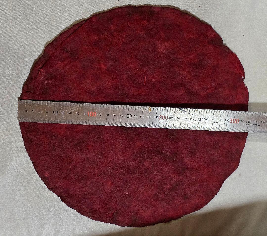 【赤字覚悟❗本物保証】臙脂綿（えんじわた）30cm超え大盤　戦前の日本画絵具染料