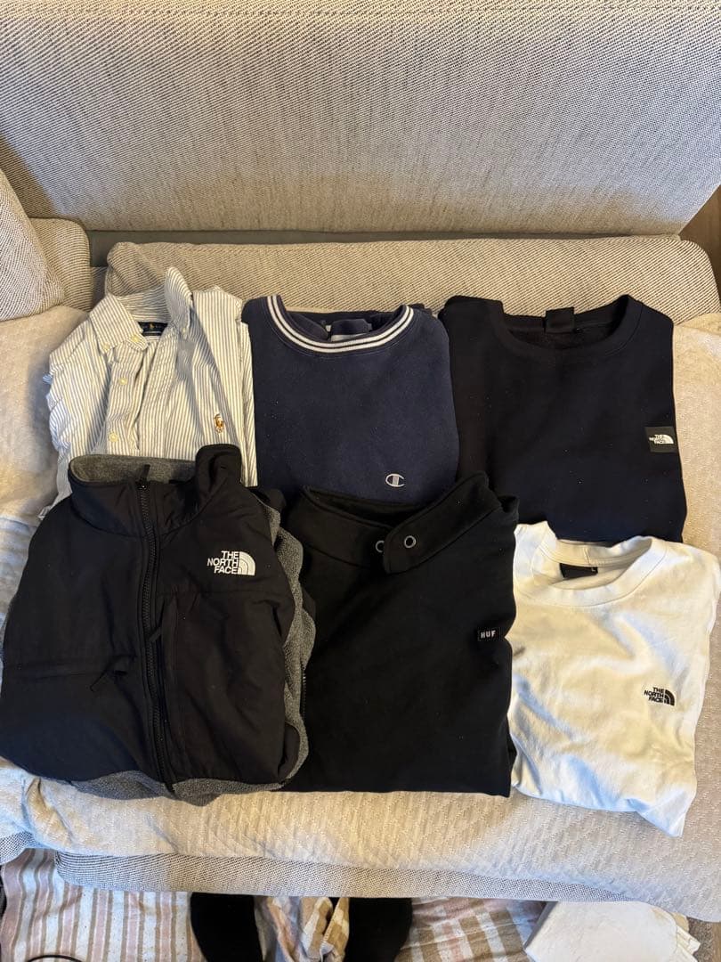 【6点セット】NorthFACEフリース　HUFスウェット他