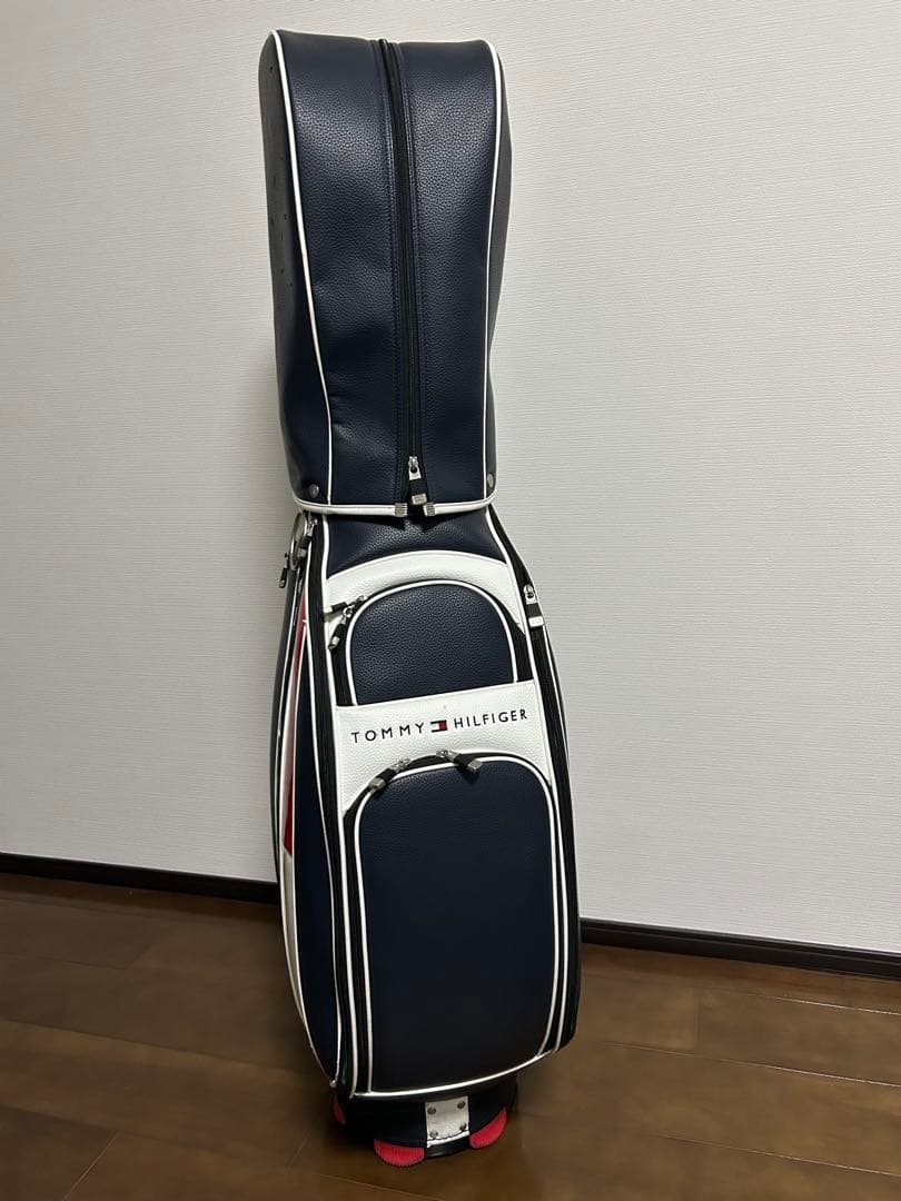 福岡太郎　  キャディバッグ ネイビー