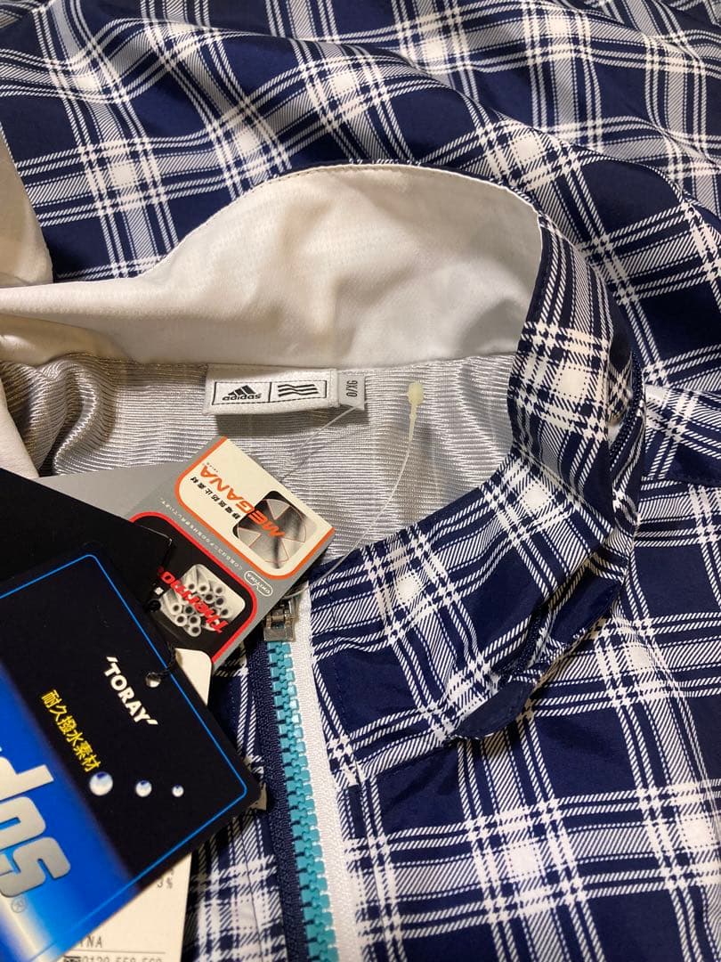 【タグ付き新品】adidas golf チェック柄フーデッドゴルフベスト