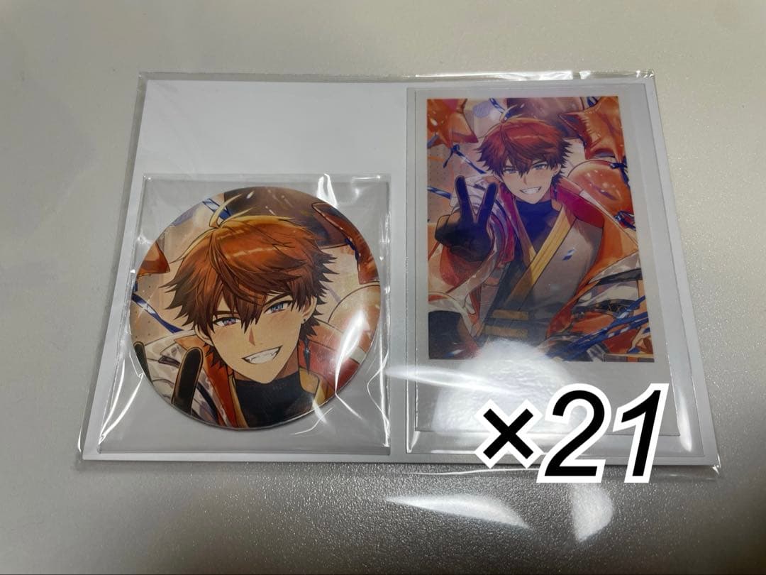 北見遊征 にじさんじ バースデーグッズ 缶バッジ&チェキ風カード バラ売り可