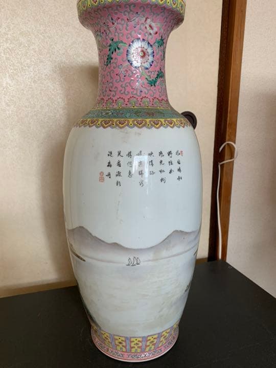 花瓶 中国美術　景徳鎮製　年代物