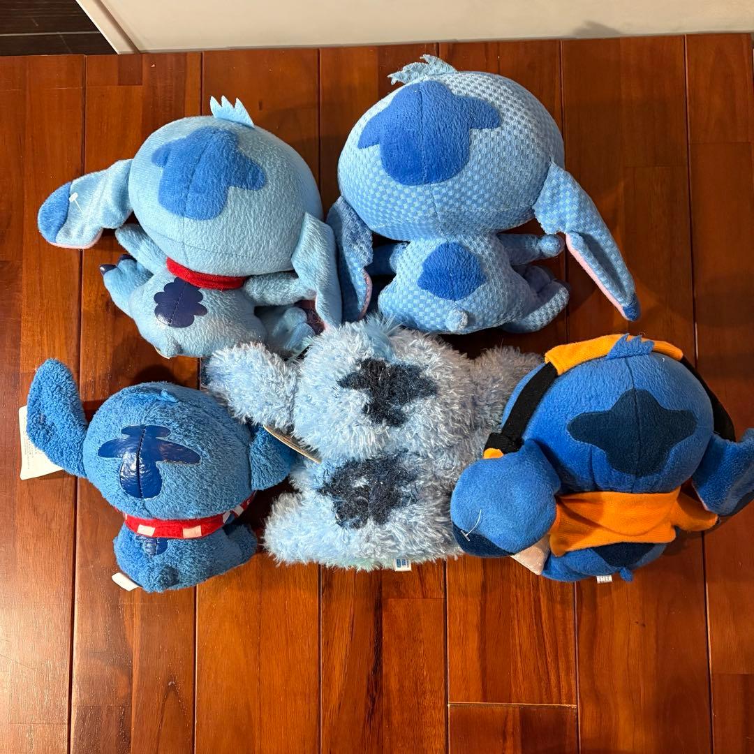 【まとめ売り】ディズニー　スティッチ　ぬいぐるみ　グッズ　(8-028)