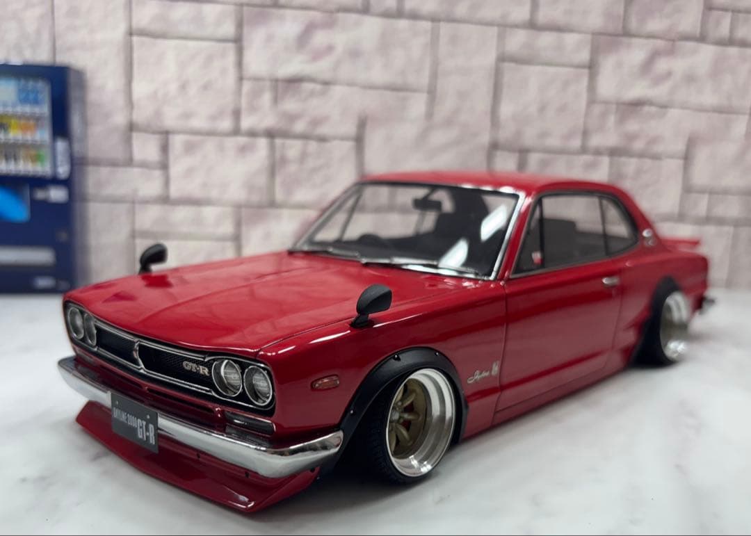 1/18イグニッションモデル ハコスカGTRワタナベ深リムカスタム　レッド