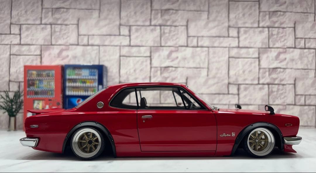 1/18イグニッションモデル ハコスカGTRワタナベ深リムカスタム　レッド