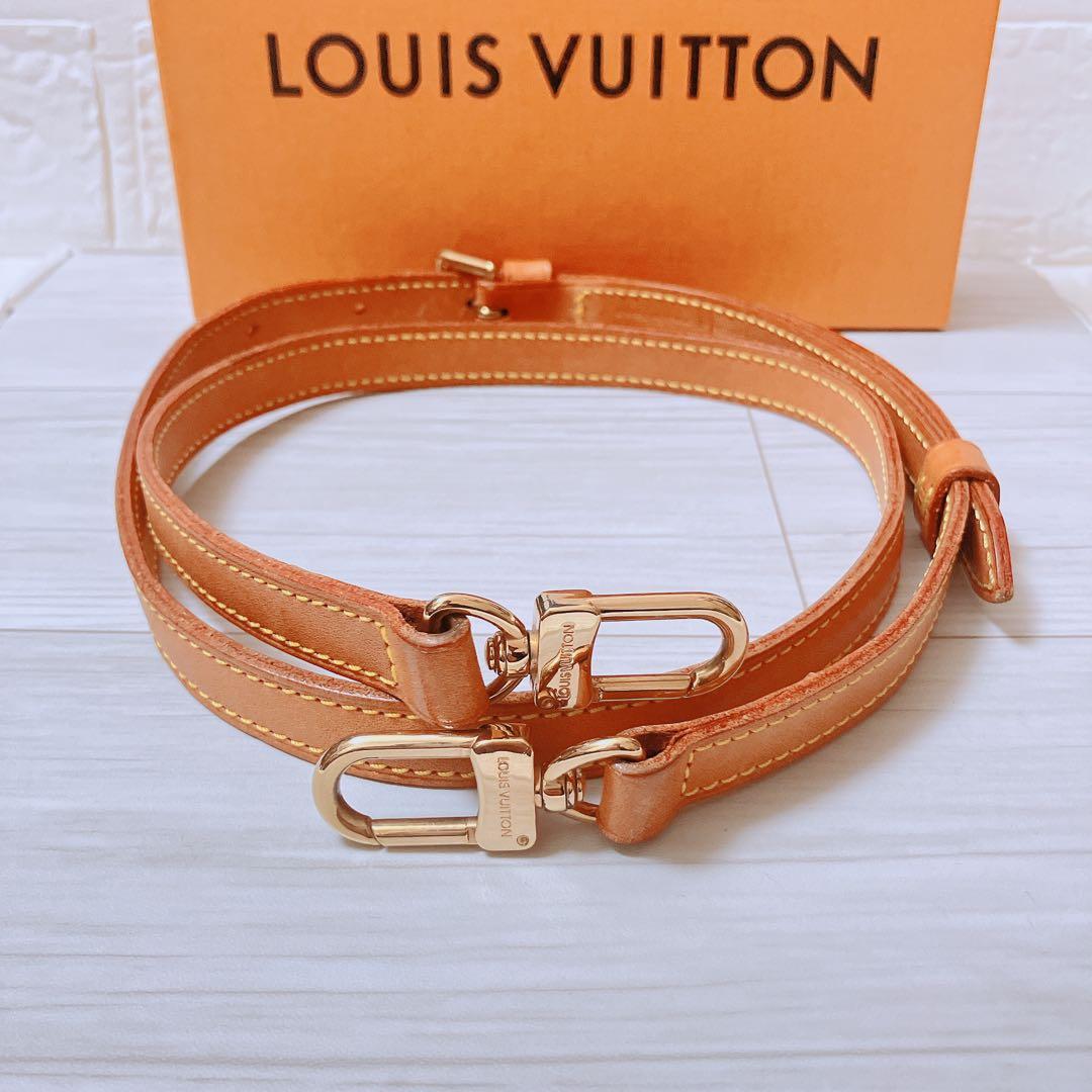 ヴィトン Vuitton レザー ヌメ革 ショルダーストラップ ベルトON473