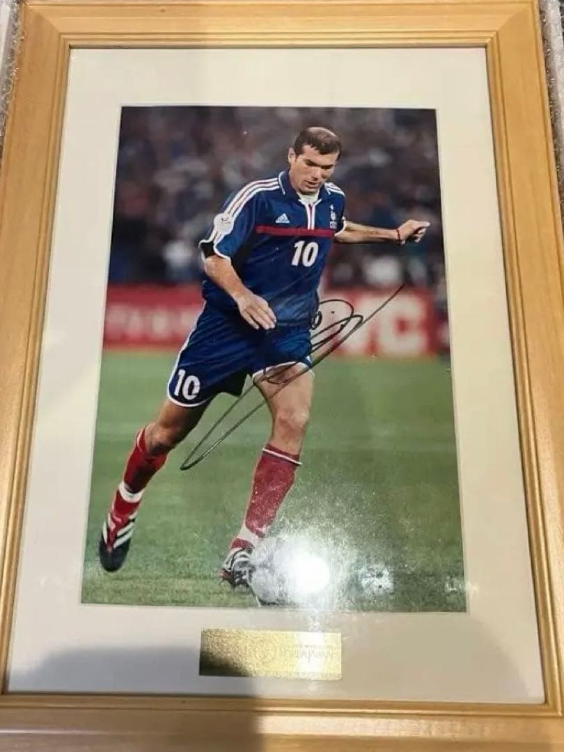 【秘蔵コレクション】元フランス代表　ジダン選手　直筆サイン入りフォト
