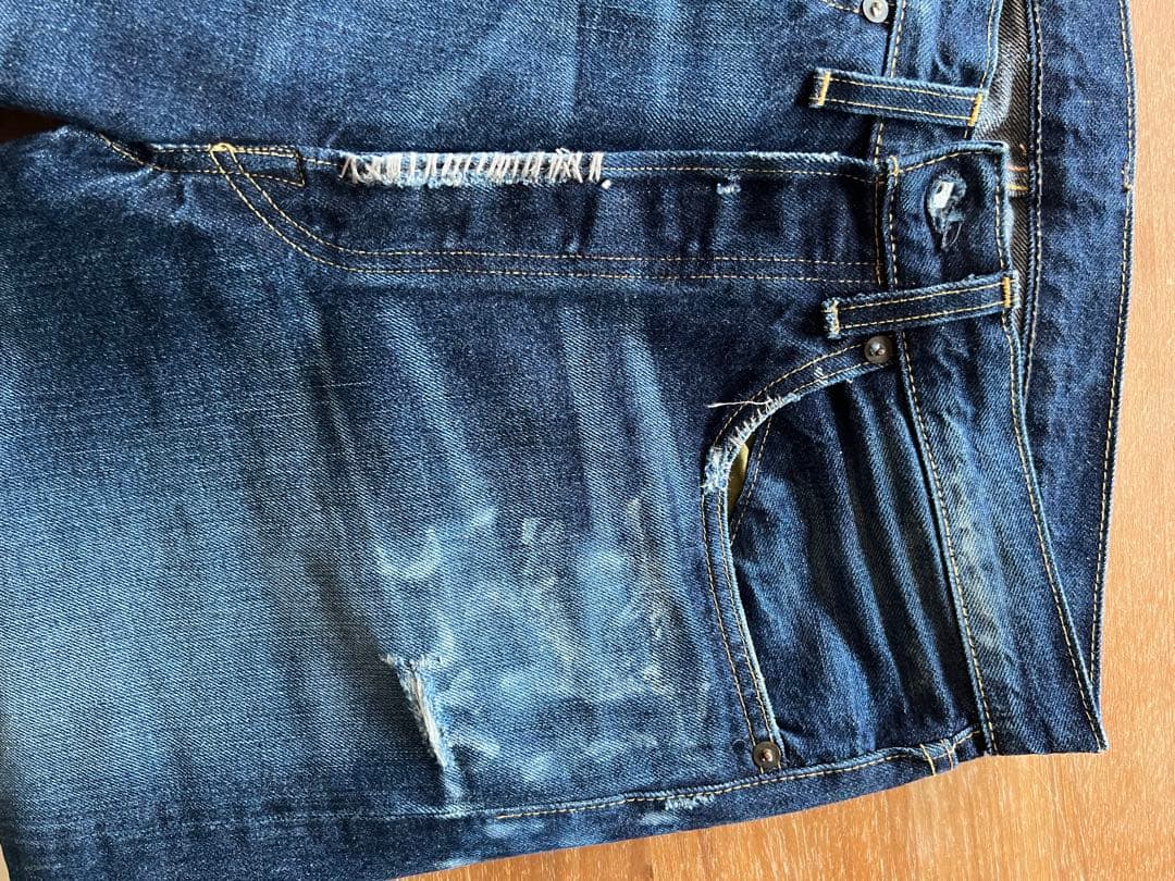Levi’s S501XX 大戦モデル復刻 ダメージ加工 日本製 W36 L36