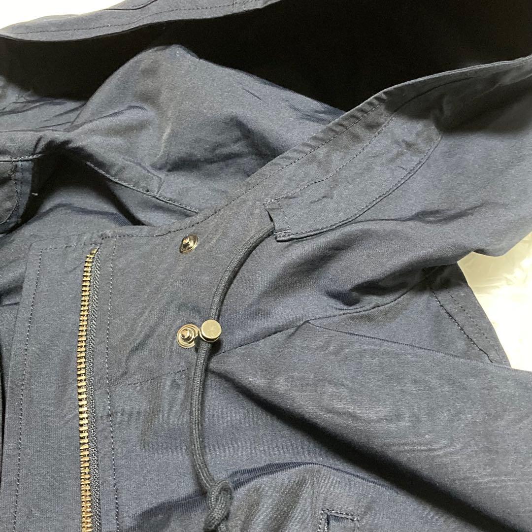 【美品】23区 46 コート ライトタッサーモッズコート ゆったり 体型カバー