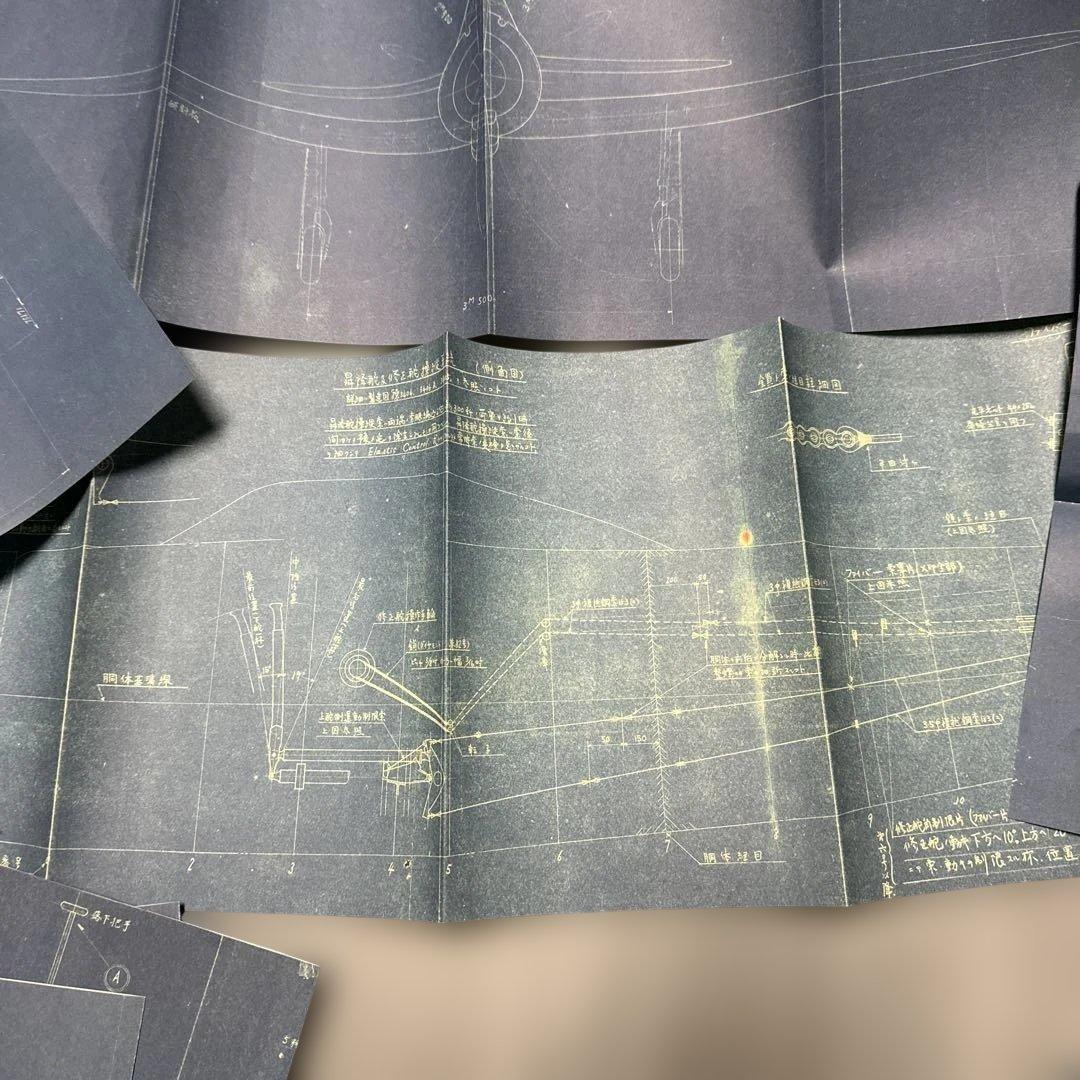 零戦を作る零式艦上戦闘機二一型50号ー68号19冊日本海軍青焼き設計図面10枚付