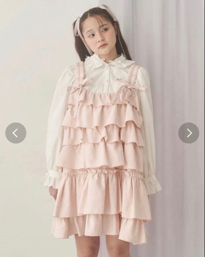 merry jenny ホイップクリームミニワンピース ピンク