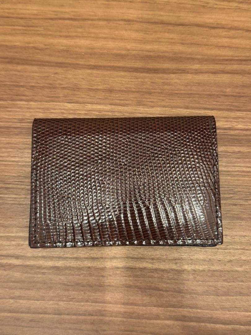 ラルコバレーノ　リザード　名刺入れ