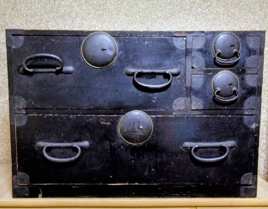 古い和箪笥骨董品箪笥アンティークチェスト収納