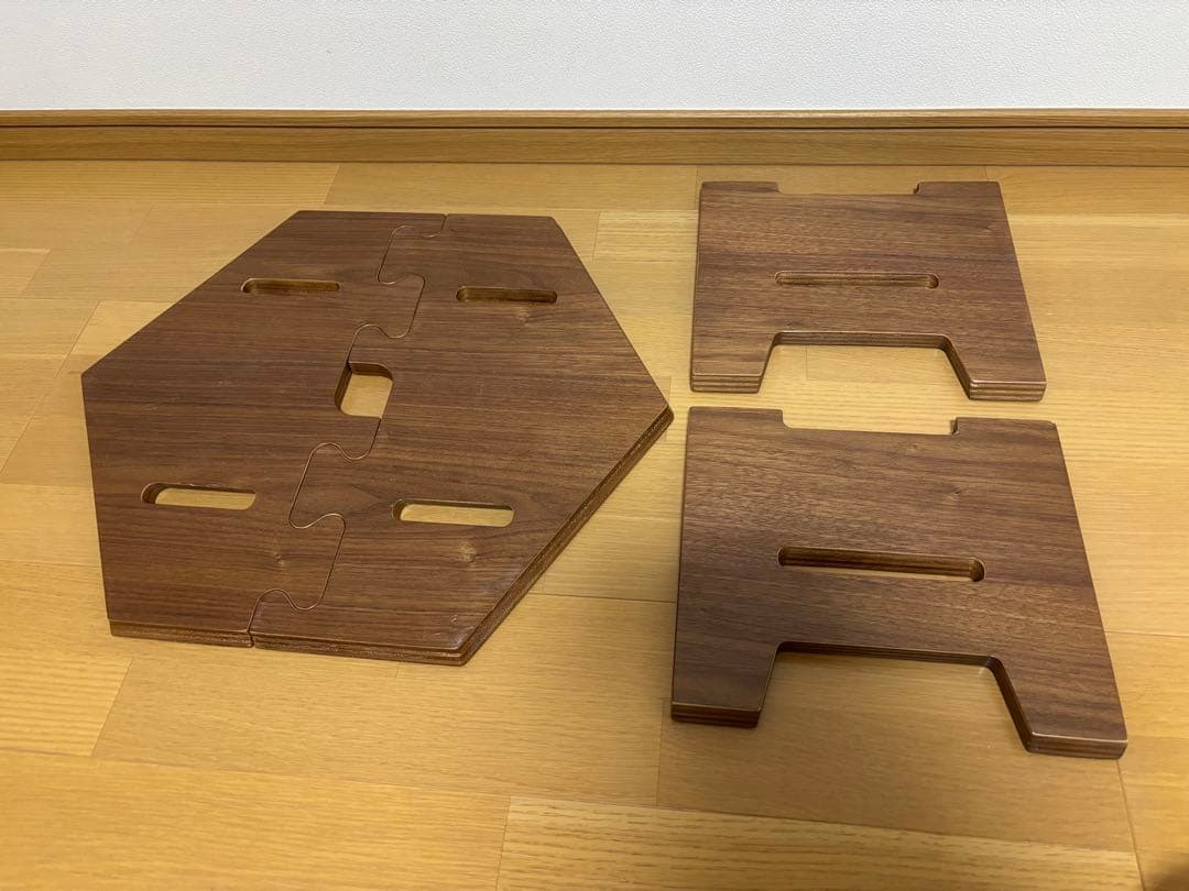 TheArth ざぁーす クル美 ヘキサテーブル ウォールナット クル次郎