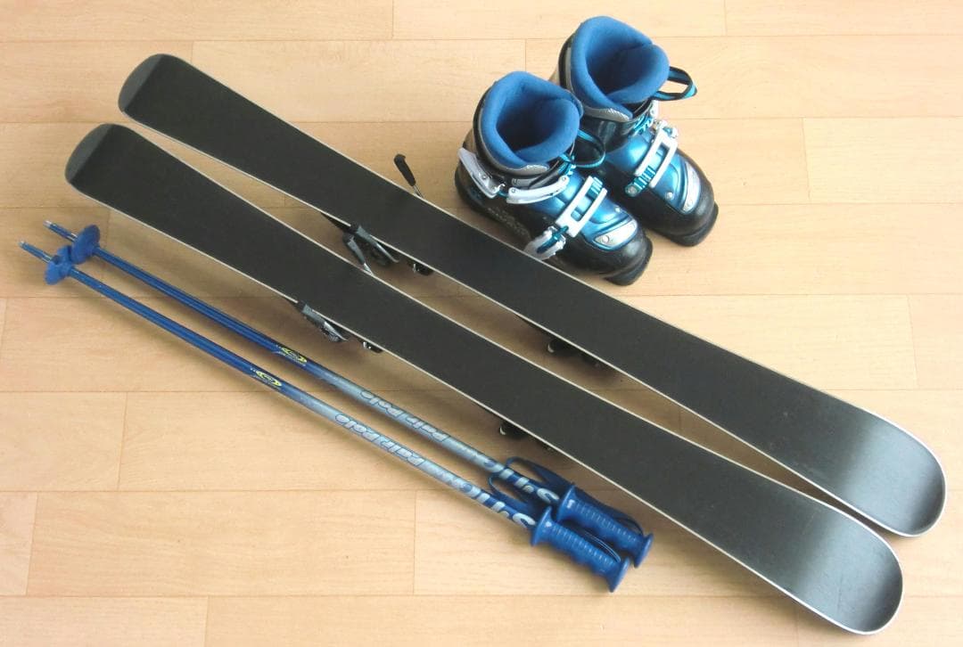 ■■送料無料■ELAN＋Hart■子供用スキー4点セット■100/20■WAX■