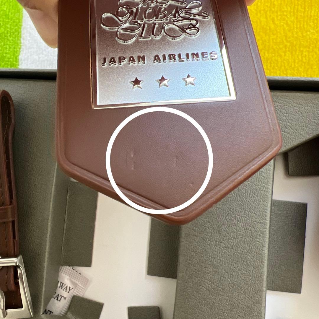 ★67*【新品】JAL グローバルクラブ 亀タグ ネームタグ （茶色）