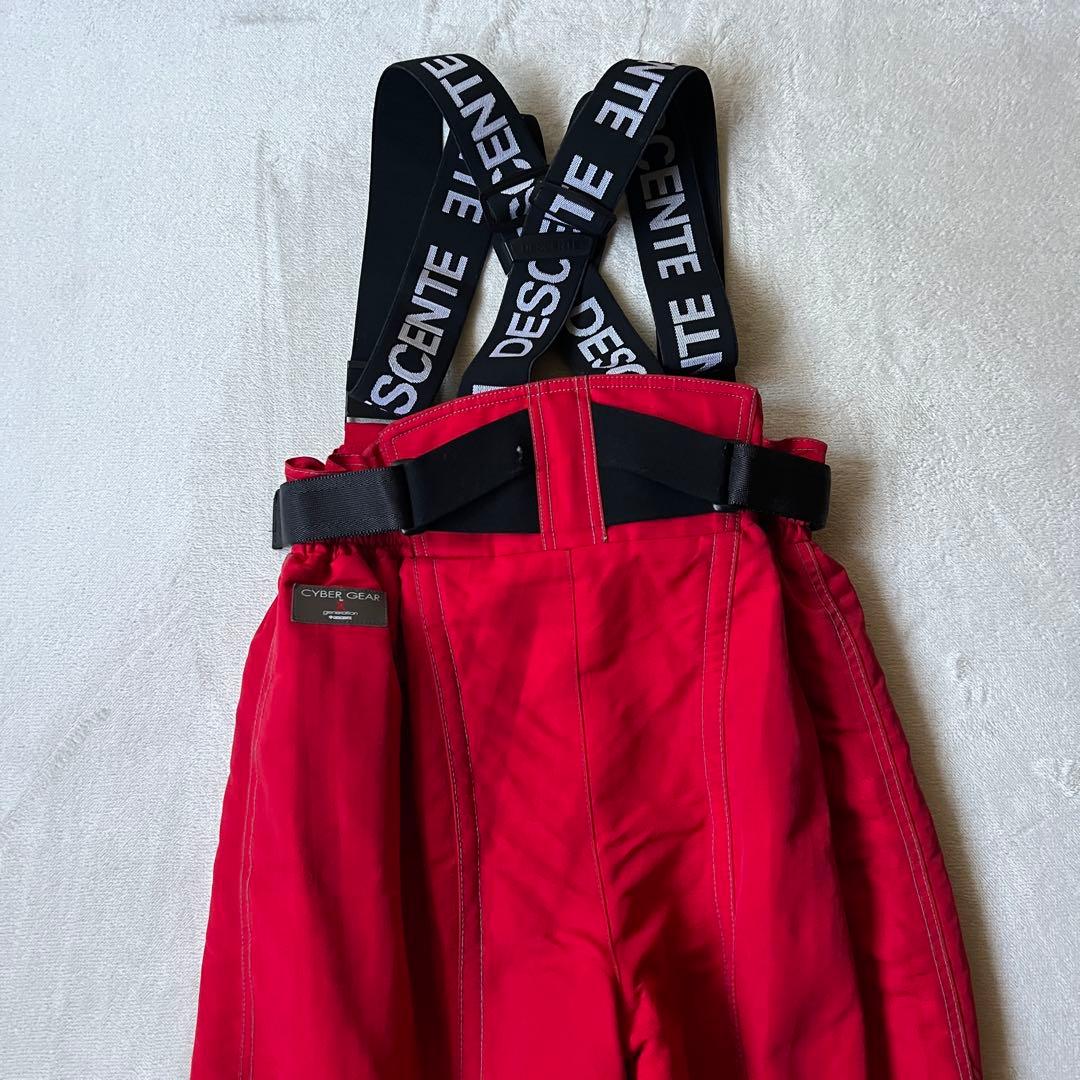 DESCENTE デサント 上L 下XL スキーウェア 上下 セットアップ 赤黒