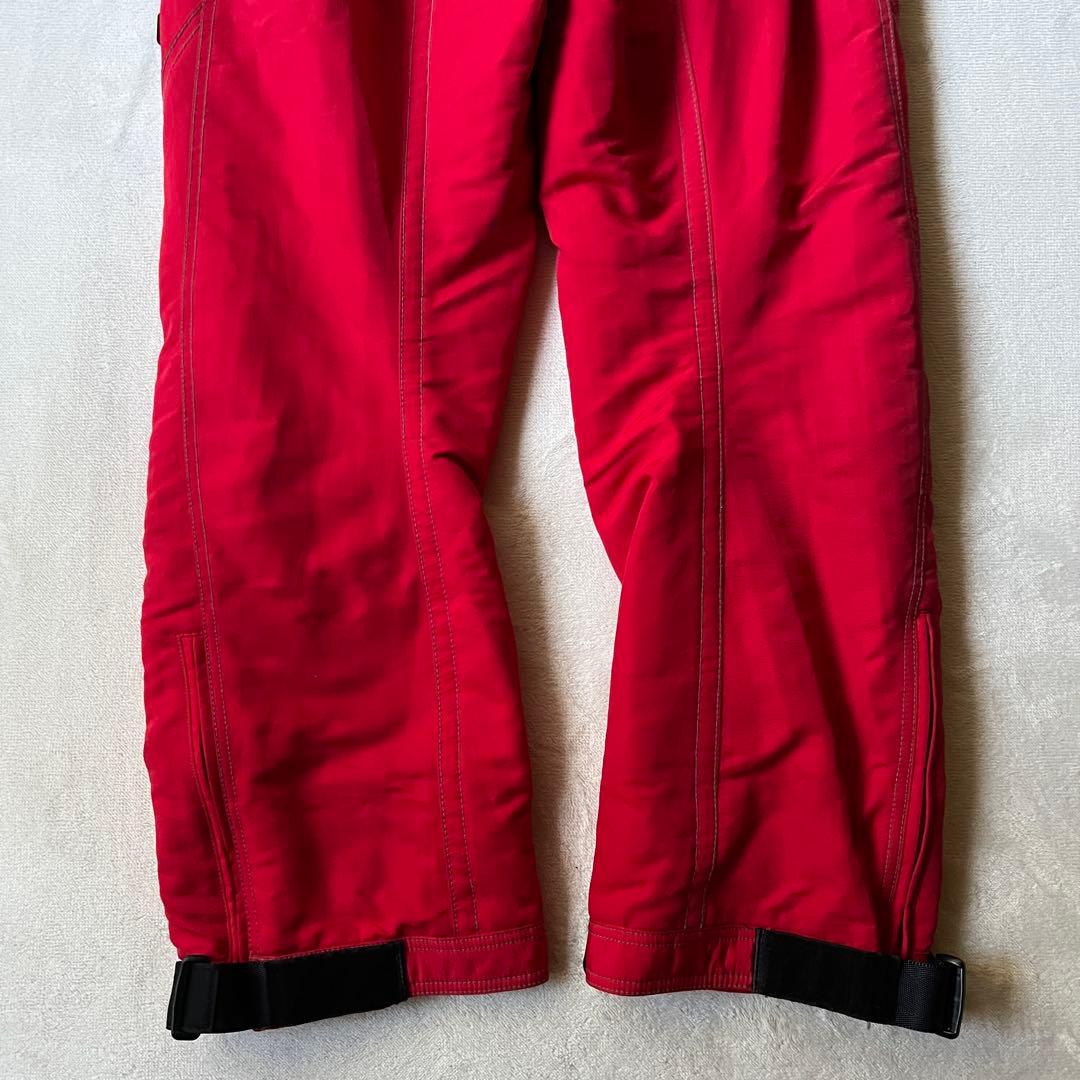 DESCENTE デサント 上L 下XL スキーウェア 上下 セットアップ 赤黒