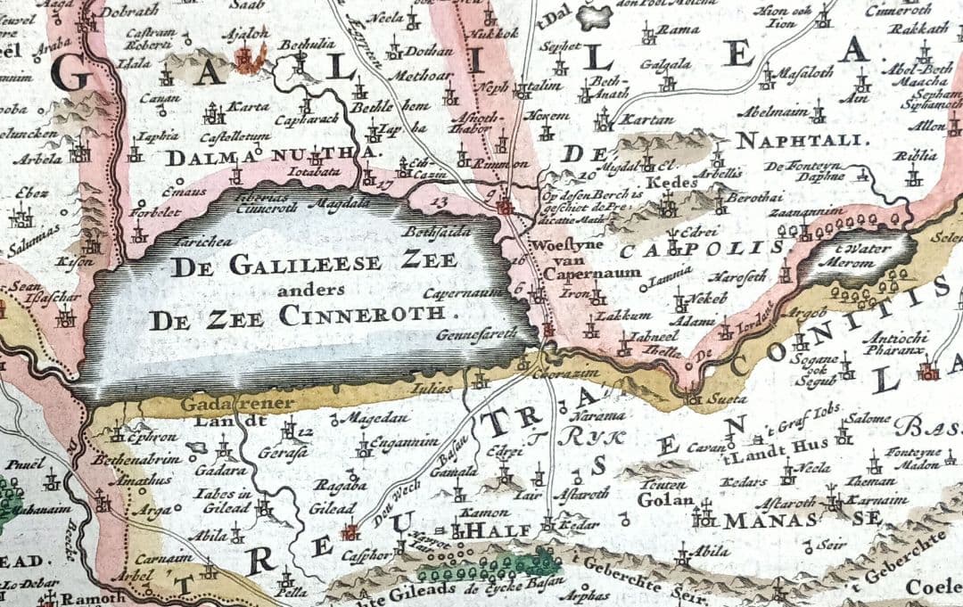 額装品 17世紀　ストペンダール「CANAAN」　イスラエル　聖地　稀少