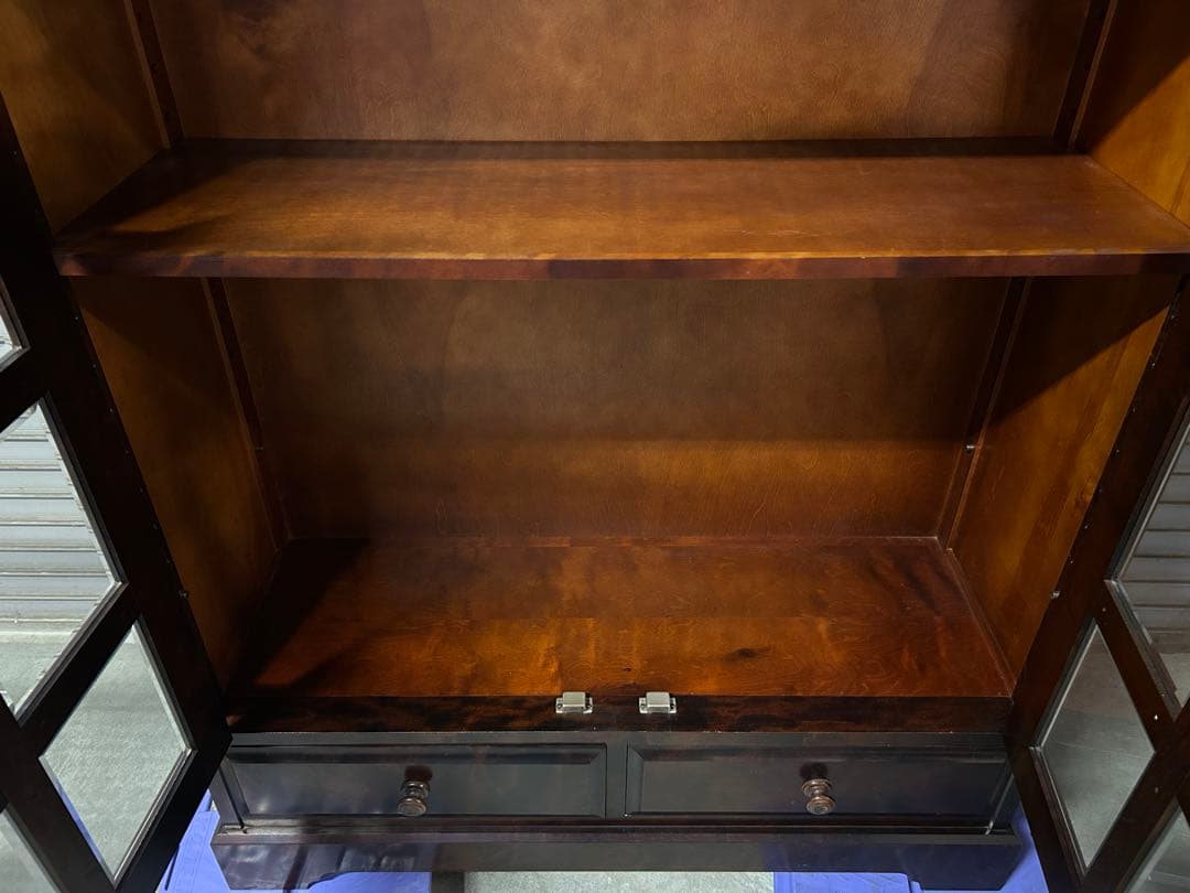 ☆GA234【中古品】 北海道民芸 家具 書棚　幅108cm