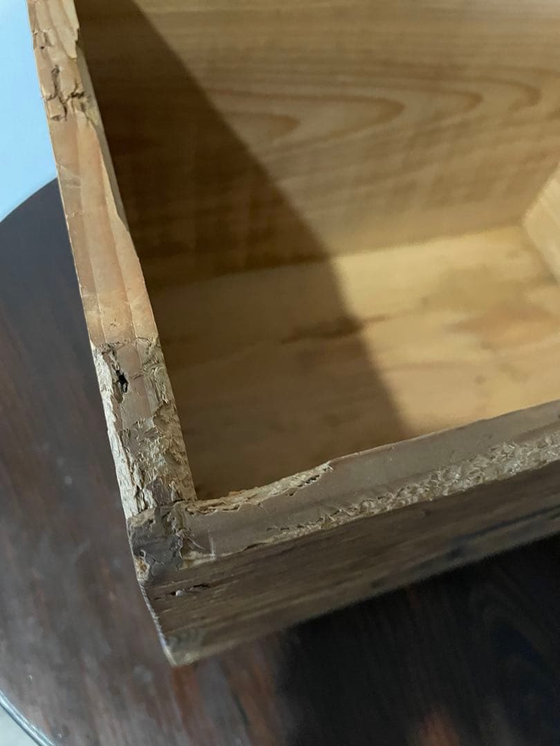 木箱　戦前　昭和レトロ　ボテ箱　自転車・バイク　アンティーク　木製収納箱　看板