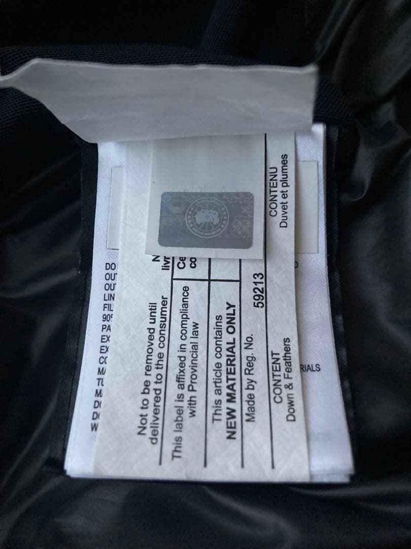 カナダグース　ダウンジャケット　色BLACK 表示サイズSP180/92Y