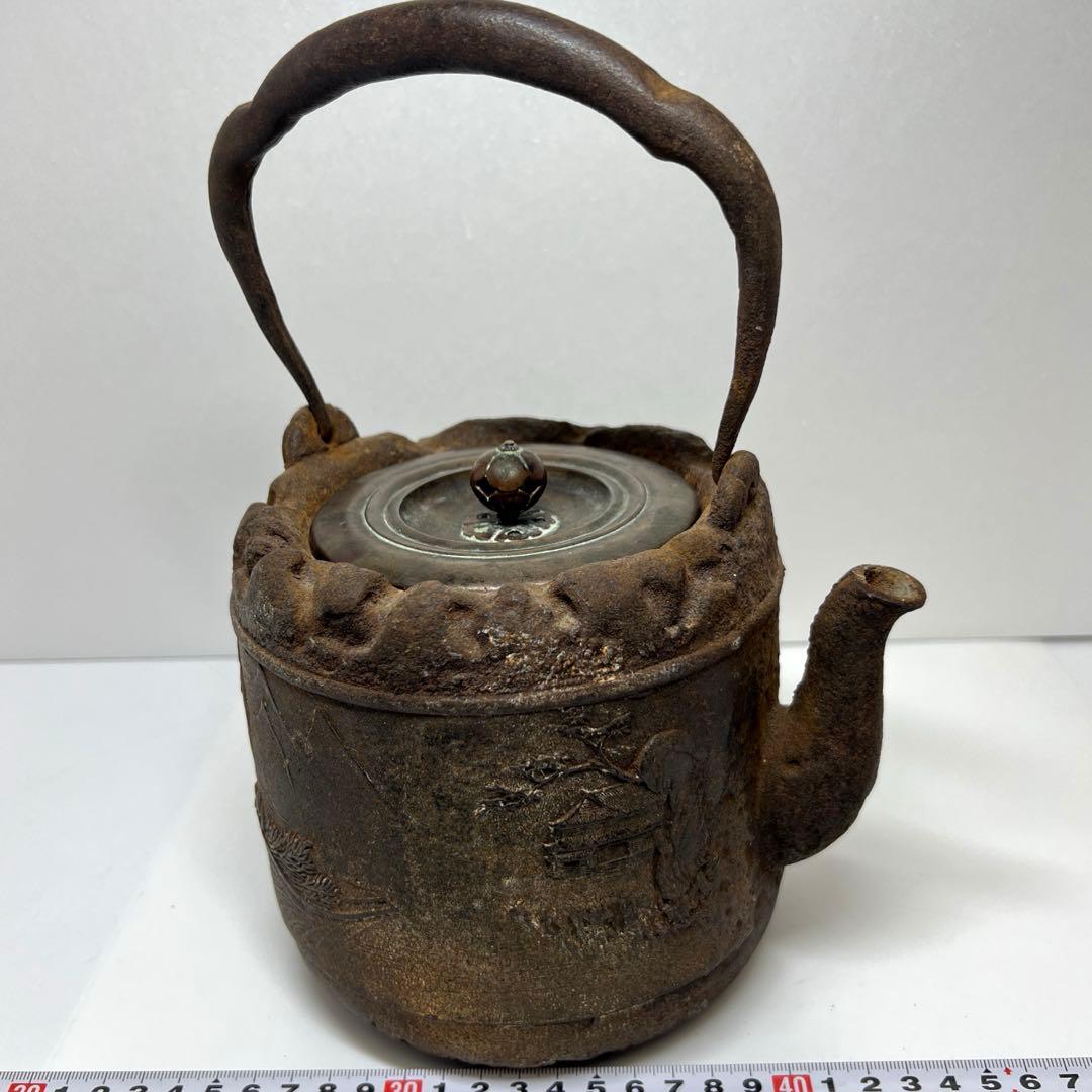 龍文堂　鉄瓶　トコサ　2675g 高さ26.5㎝　東な7-1011☆2F