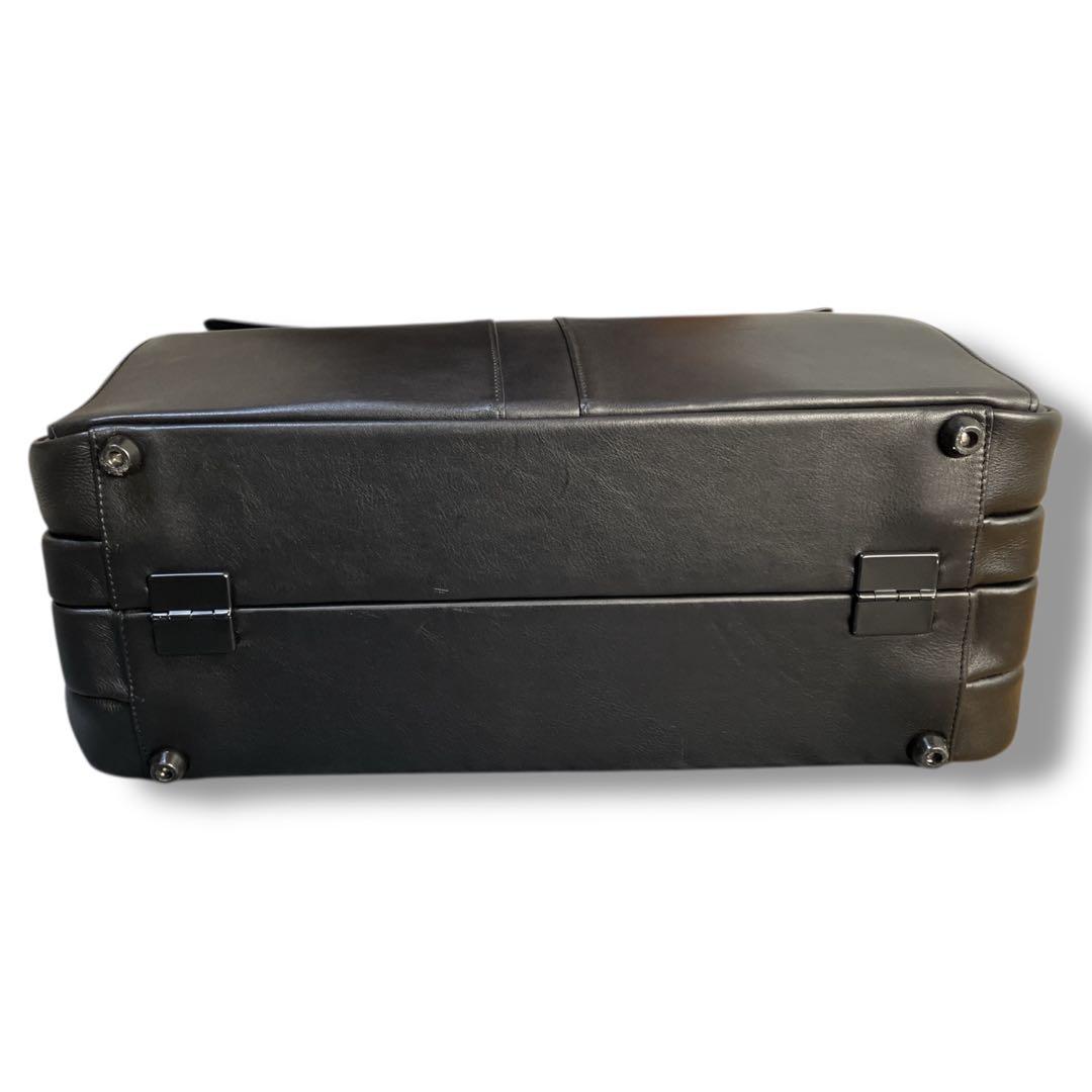 オファーマン 良品 ドイツ製 ソフトレザー アタッシュケース ブラック 袋付き