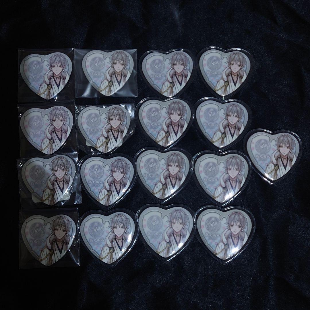 鶴丸国永 ハート缶 バッジ セット売り