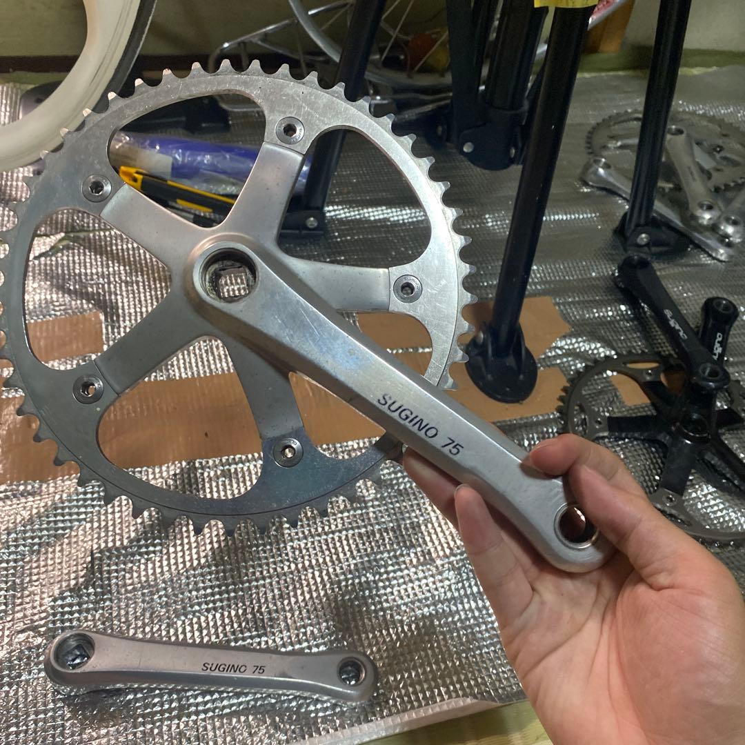 希少！　sugino75 スギノ75　165mm クランク ピスト njs
