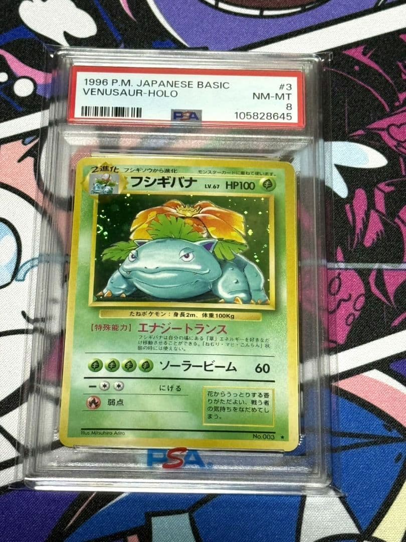 フシギバナ ★ 第1弾拡張パック 旧裏 PSA8