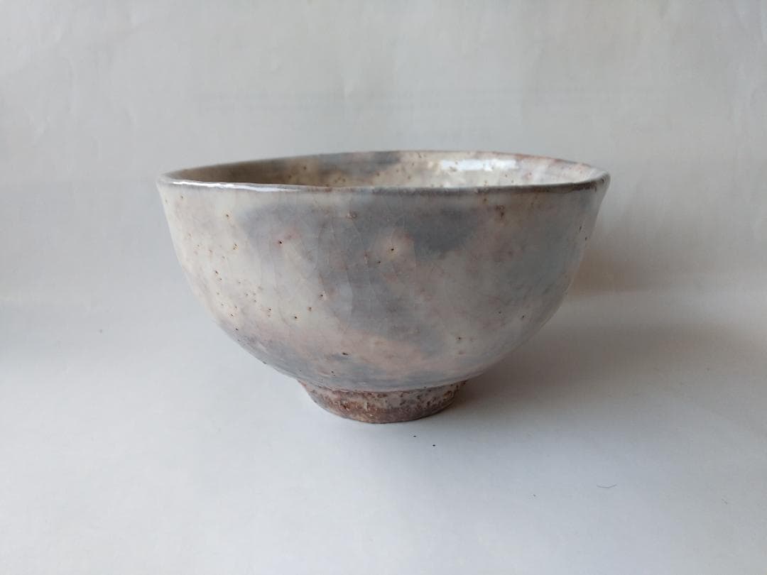 萩焼 茶碗 十二代 大和萬山 作 萩焼 共箱 共布 茶道具 抹茶碗 新品 未使用