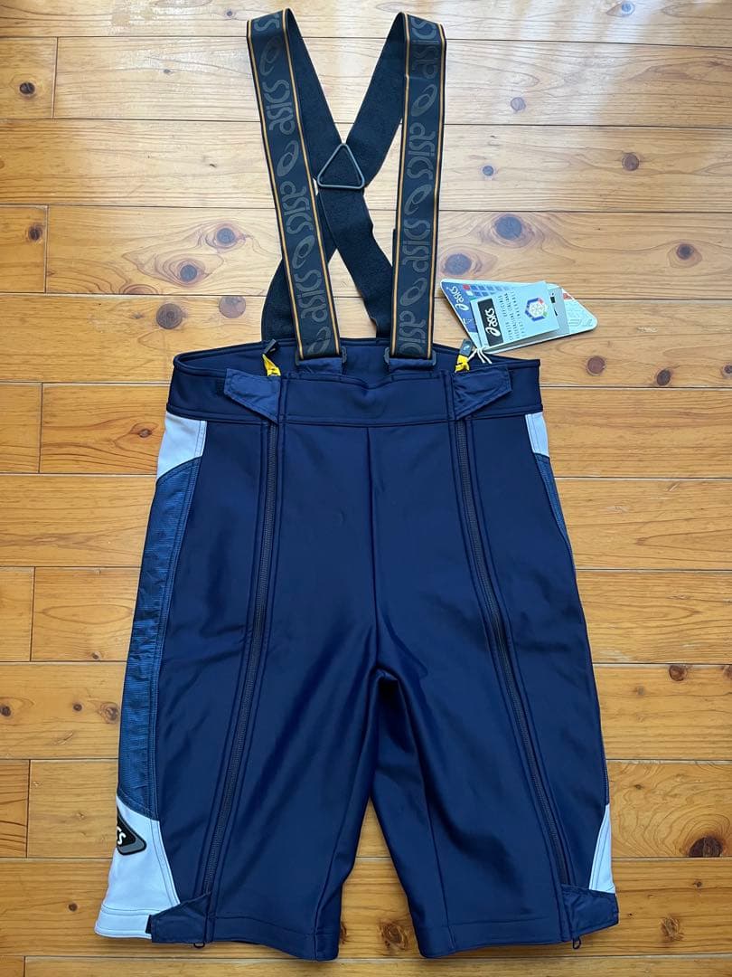 スキーウェア ハーフパンツ レーシング XXL ネイビー